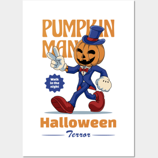 Cute Jack O' Pumpkin Halloween Posters and Art